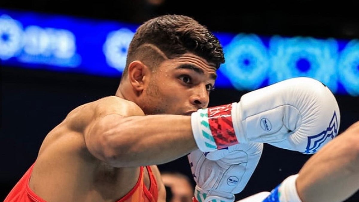 X | Nishant Dev  : Indian boxer Nishant Dev. 